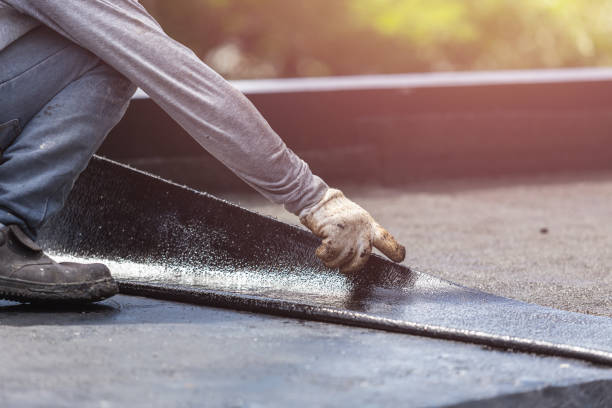 Professional Waterproofing technician working in Ridgeville, IN